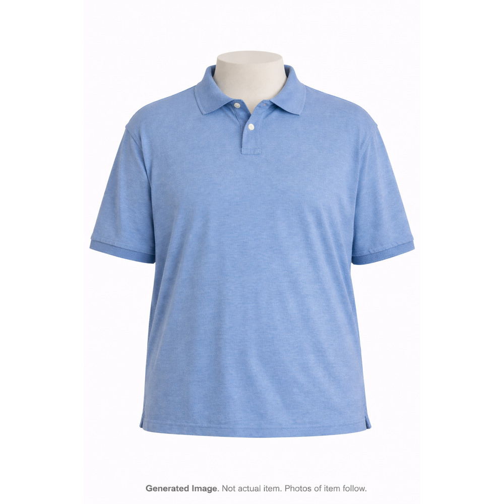 Scandia Woods Blue Cotton Polo Shirt Classic Casual Golf Weekend Mens 6XL Big